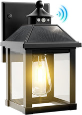 Solar Wall Lantern Light with Motion Sensor, Outdoor LED Security Lights IP65 Waterproof Solar Powered Garden Lamp